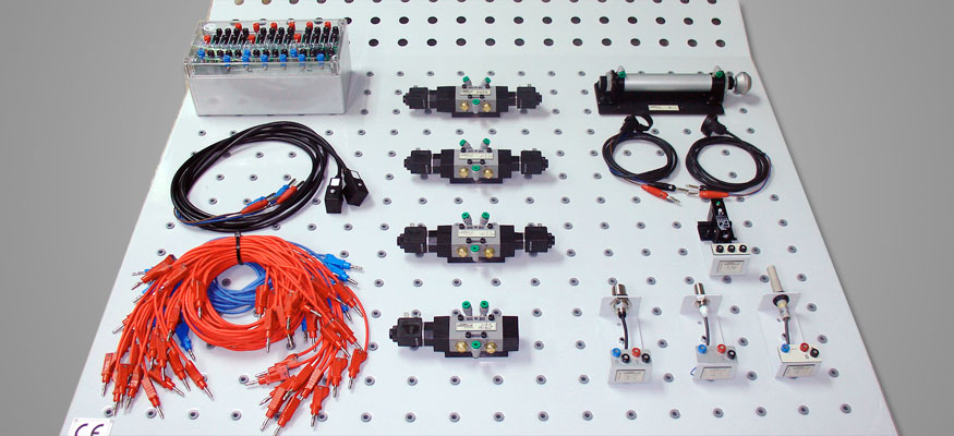 Equipamiento didáctico para elementos de neumática